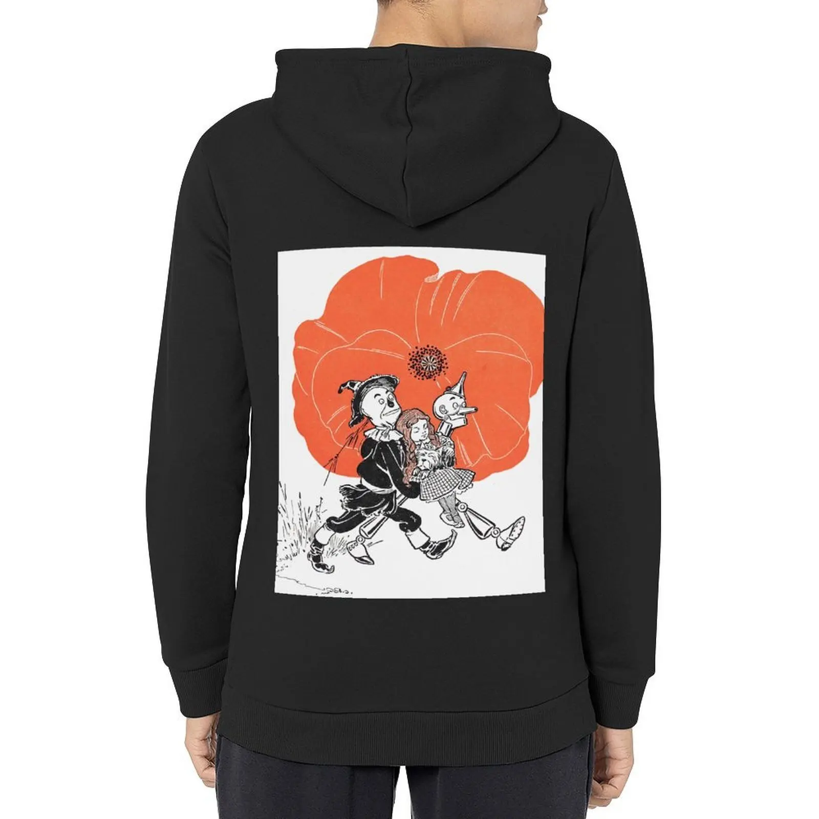 

Tin Man, scarecrow and Dorothy Illustration from the Wizard of Oz vintage art Hoodie anime clothes japanese hoodie