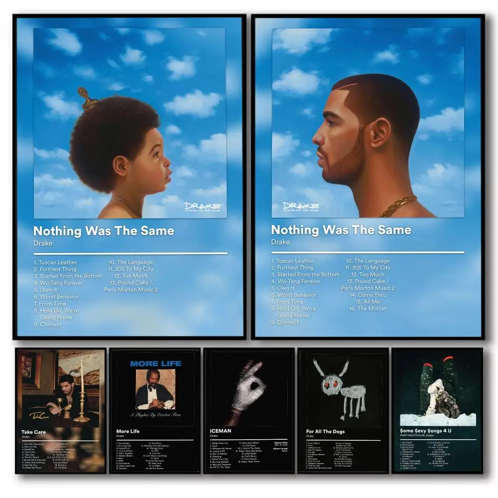 Melodic Rap D-Drake Album Poster PP Wall Decor Posters Celebrity Music Art Prints Bedroom Office Gift