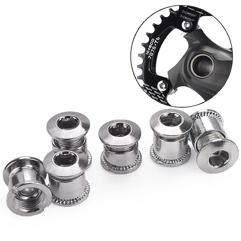 1Pcs Chain Wheel Fix Disc Bolt Nut Chainring Road Bicycle Parts Folding Bike Refitting Steel Nail Crank Monoblock Screw