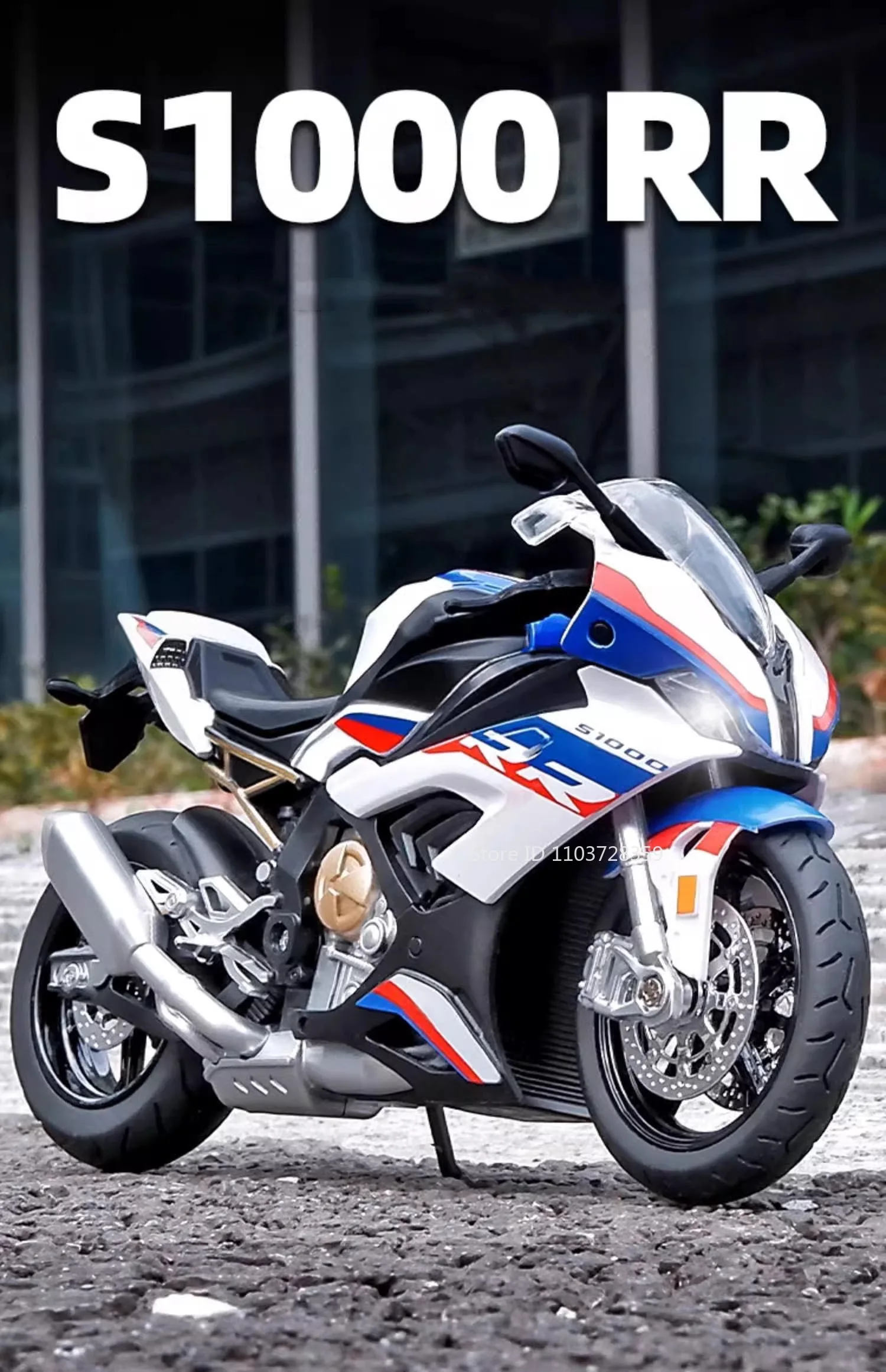 1:12 RRS1000 S1000RR Spielzeugmodell Motorräder Legierung Diecast Motorräder Stoßdämpfung Vorderrad Lenkung Gummireifen Jungen Geschenk – Detail 13