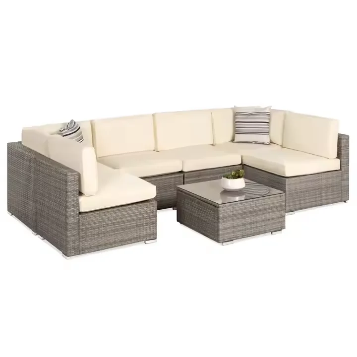 Outdoor Luxury Garden Furniture Wicker Modular Sofa Set