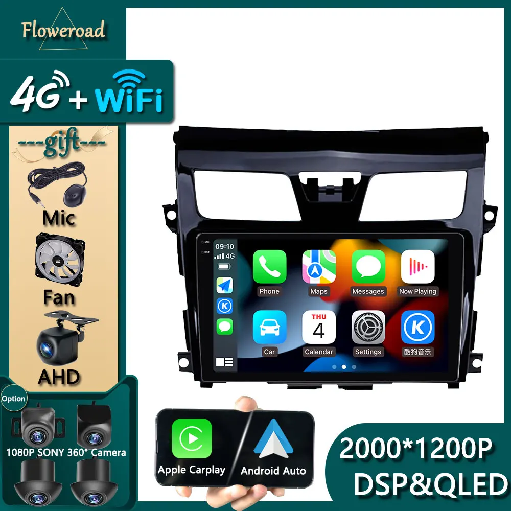 

Carplay Tooch Screen For Nissan Teana 2013 -2015 Car Android Navigation GPS Radio Stereo Monitor Multimedia Player IPS Video DSP