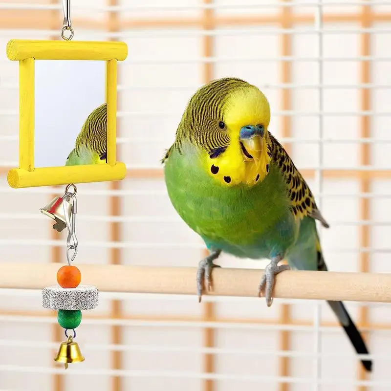Chicken Toy Mirror Pecking Toy Beak Grinding Chicken Mirror Safe Multi Functional Poultry Boredom Relief Accessories For Outdoor