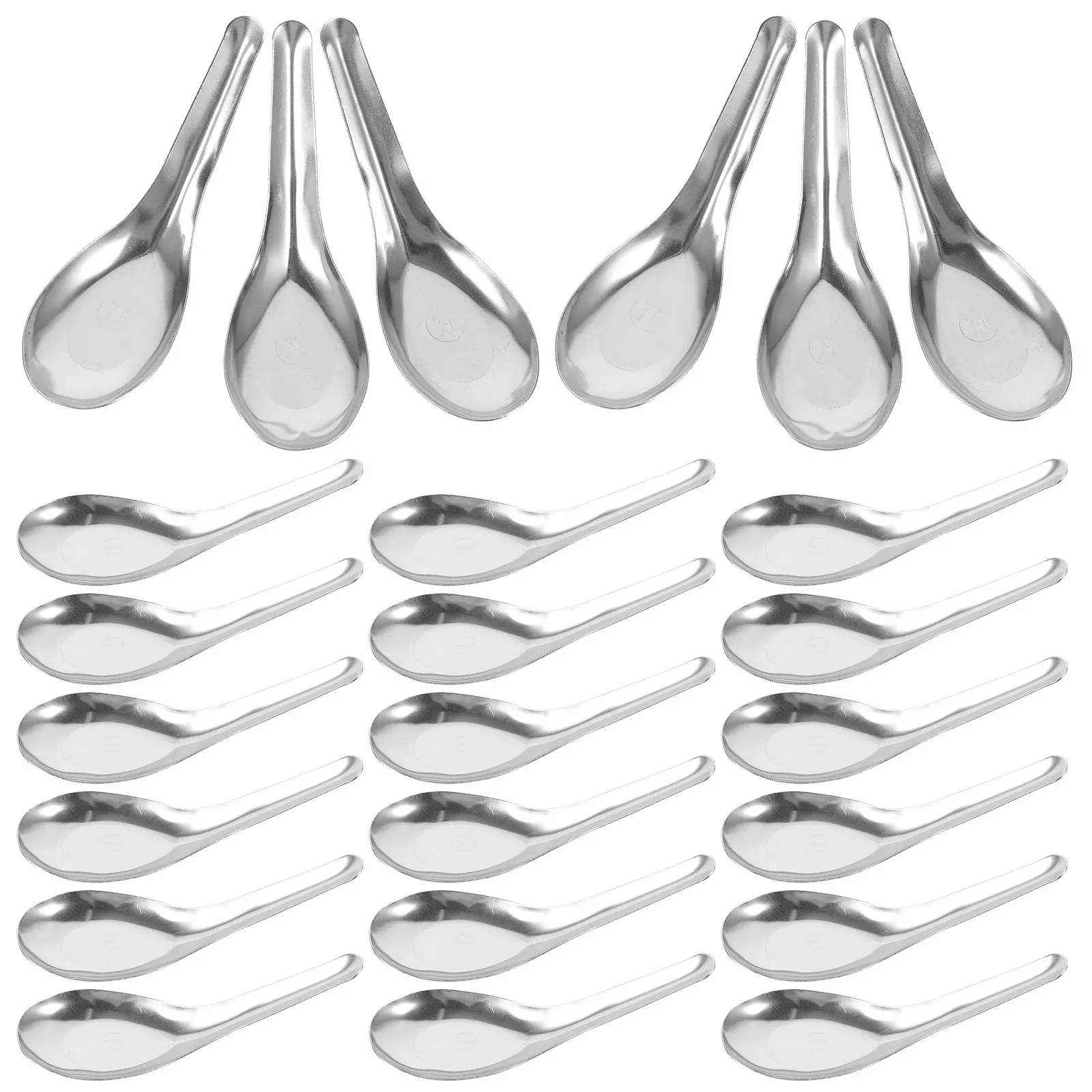 

50Pcs Stainless Steel Soup Spoons Polished Finish Ideal for Home Restaurant Catering Birthday Party Gifts 13x4.2cm