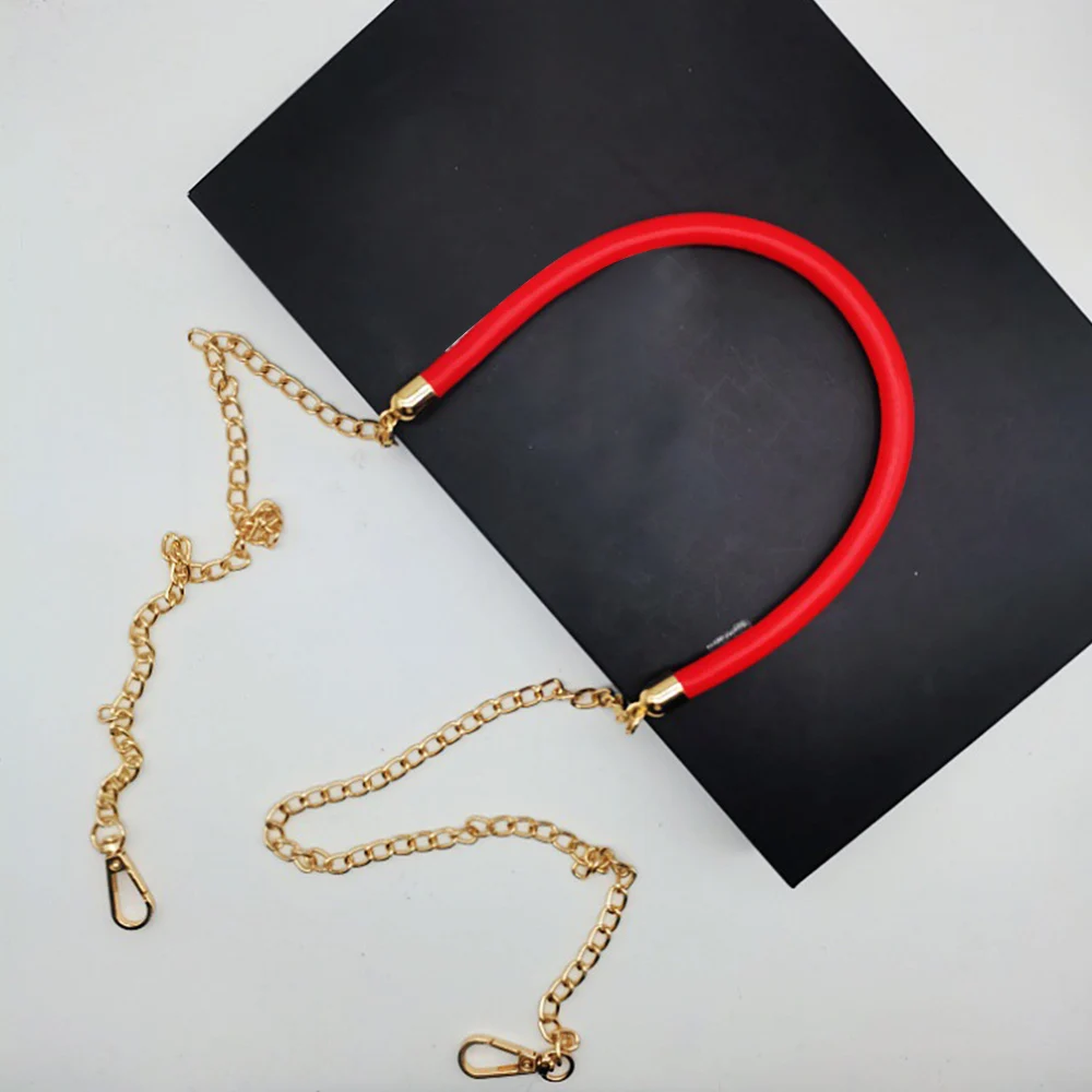 Ремешок через плечо из ПУ кожи для снижения давления, простой однотонный Сменный ремень на ремне, цепочка для сумки