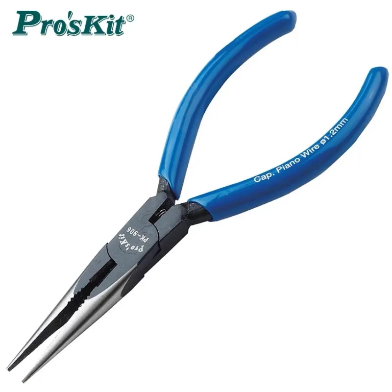 8PK-906 Imported 5-Inch Slip-Resistant Rustproof Pointed Nose Pliers Ideal for Electricians Fine Needle Nose Pliers