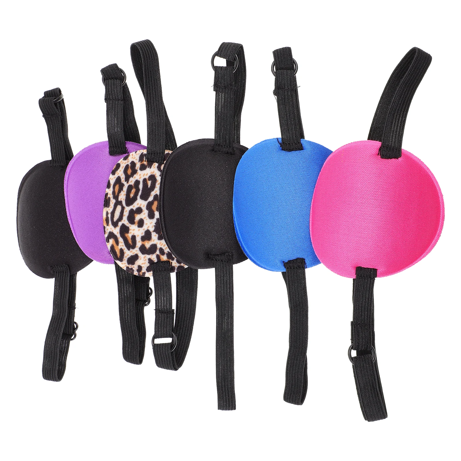 6 Pcs Strabismus One-eyed Mask Patch Cover for Adults Polyester Reusable Patches