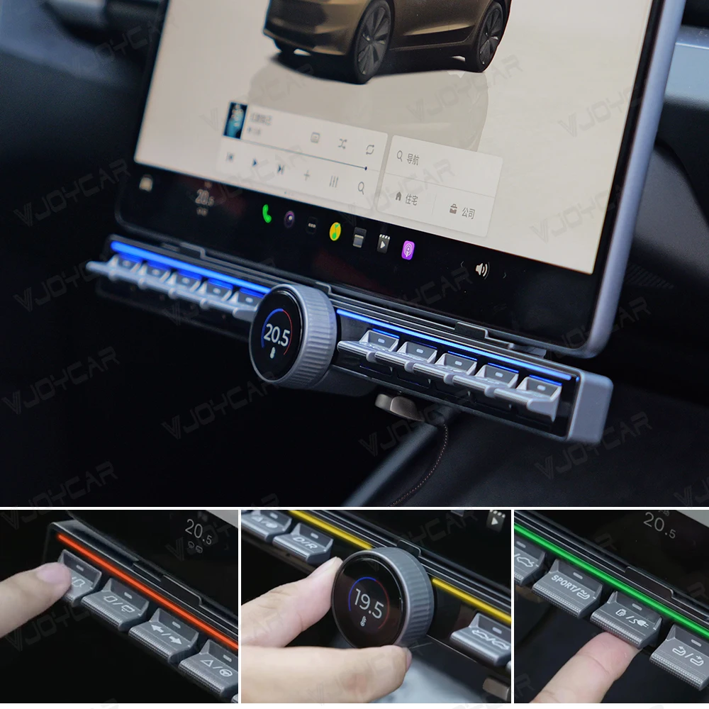 Newly Upgrade Multi-function Buttons for Tesla Model 3/Y/3 Highland Colorful Panel Central Display Control Button