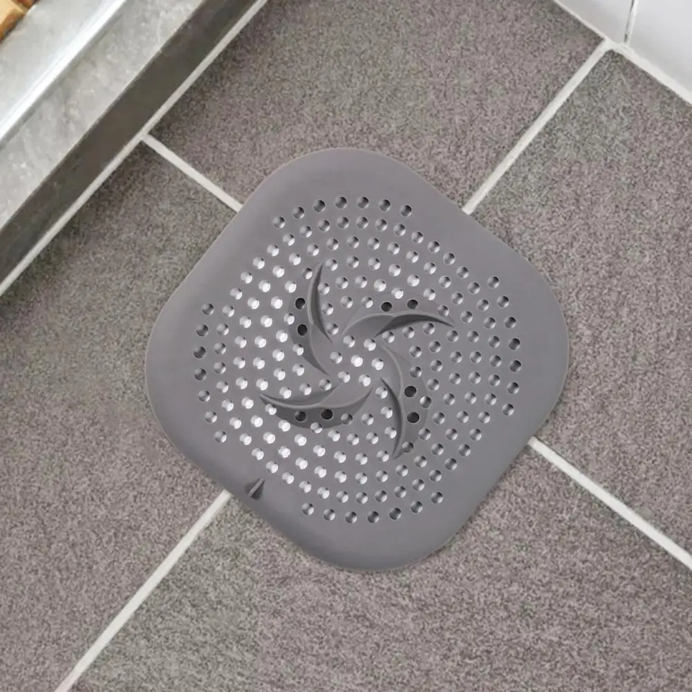 Easy Clean Shower Drain Cover Silicone Shower Drain Hair Catcher Durable Protector for Bathroom Kitchen Easy for Regular