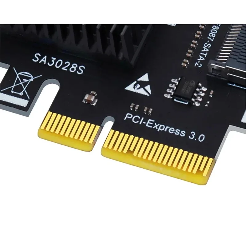 SATA Expansion Card PCIE To SFF8087 Mini SAS 8 Port SATA 3.0 to Controller PCIe3.0 to SFF-8087 ASM1166 Chip Adapter
