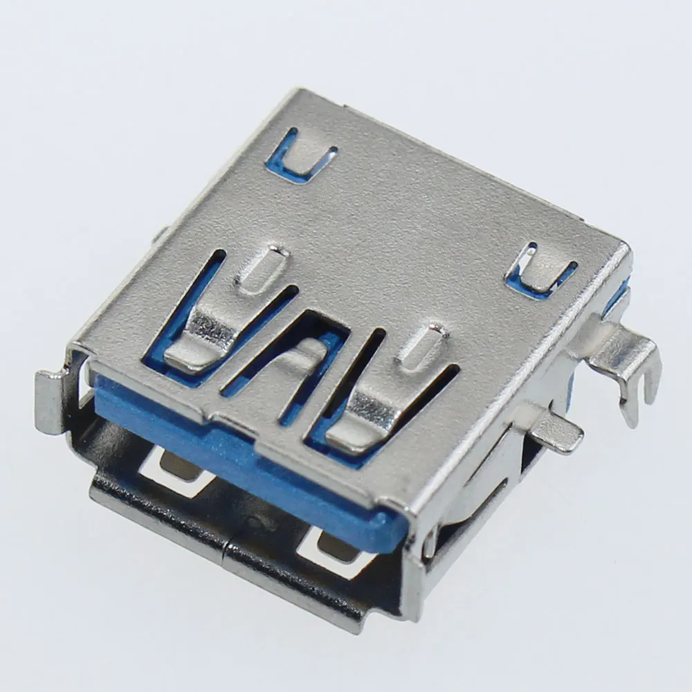 1 Pcs Mini USB Connector USB3.0-AF/Sink plate piercing SMT USB 9Pin interface for original notebook PCB Board USB Socket Female