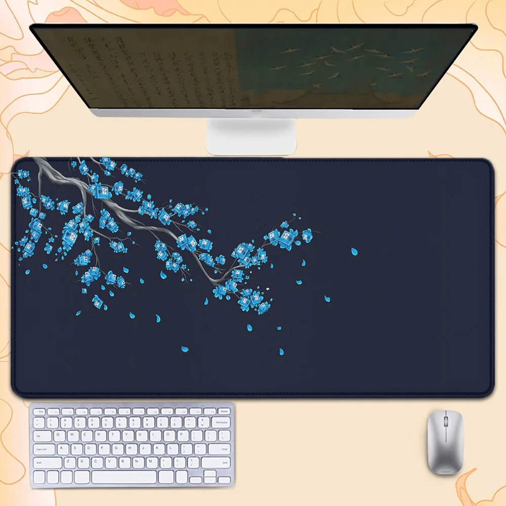 

Коврик для мыши Mosepad с цветами сливы, аксессуары для компьютера, коврик для геймеров, игровые коврики, коврик для мыши в стиле аниме, украшение для стола