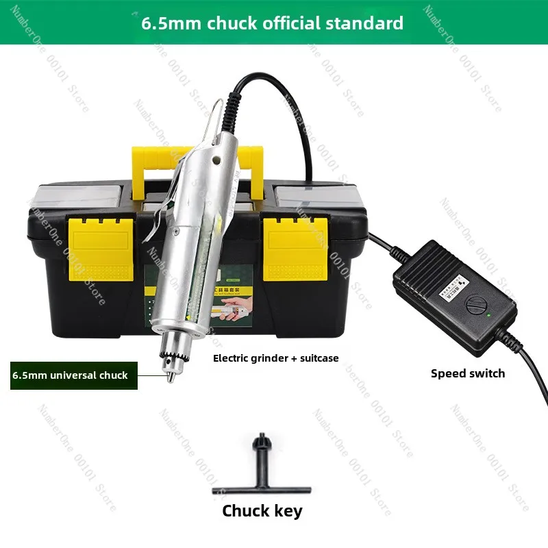 Small electric grinder Mini electric drill Jade cutting and polishing machine Wood carving grinder Electric engraving tool set