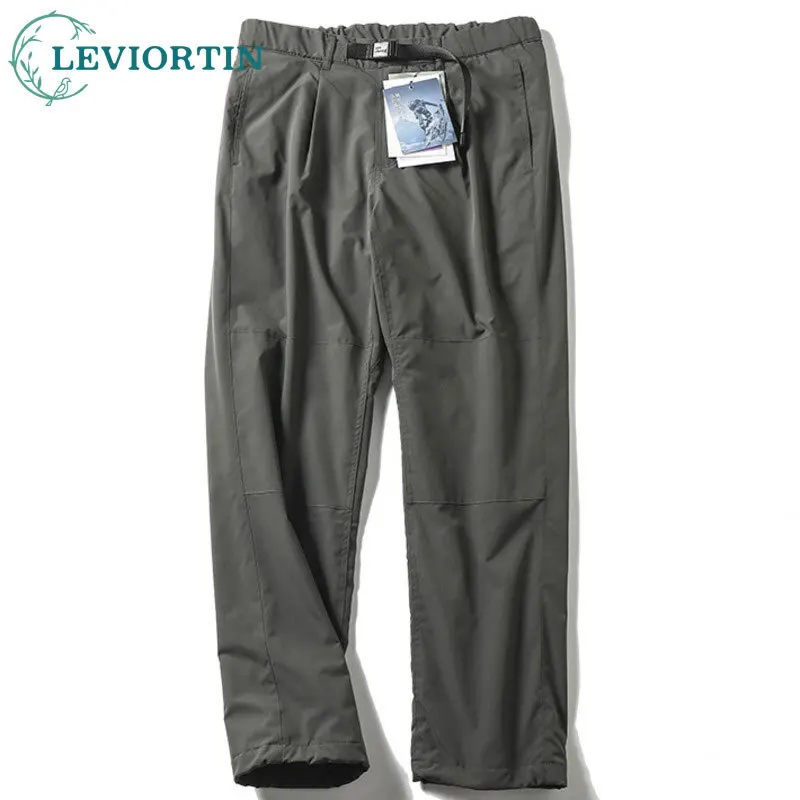 

Men's fashionable versatile, simple, functional, outdoor, windproof, waterproof, winter with thick fleece workwear, casual pants