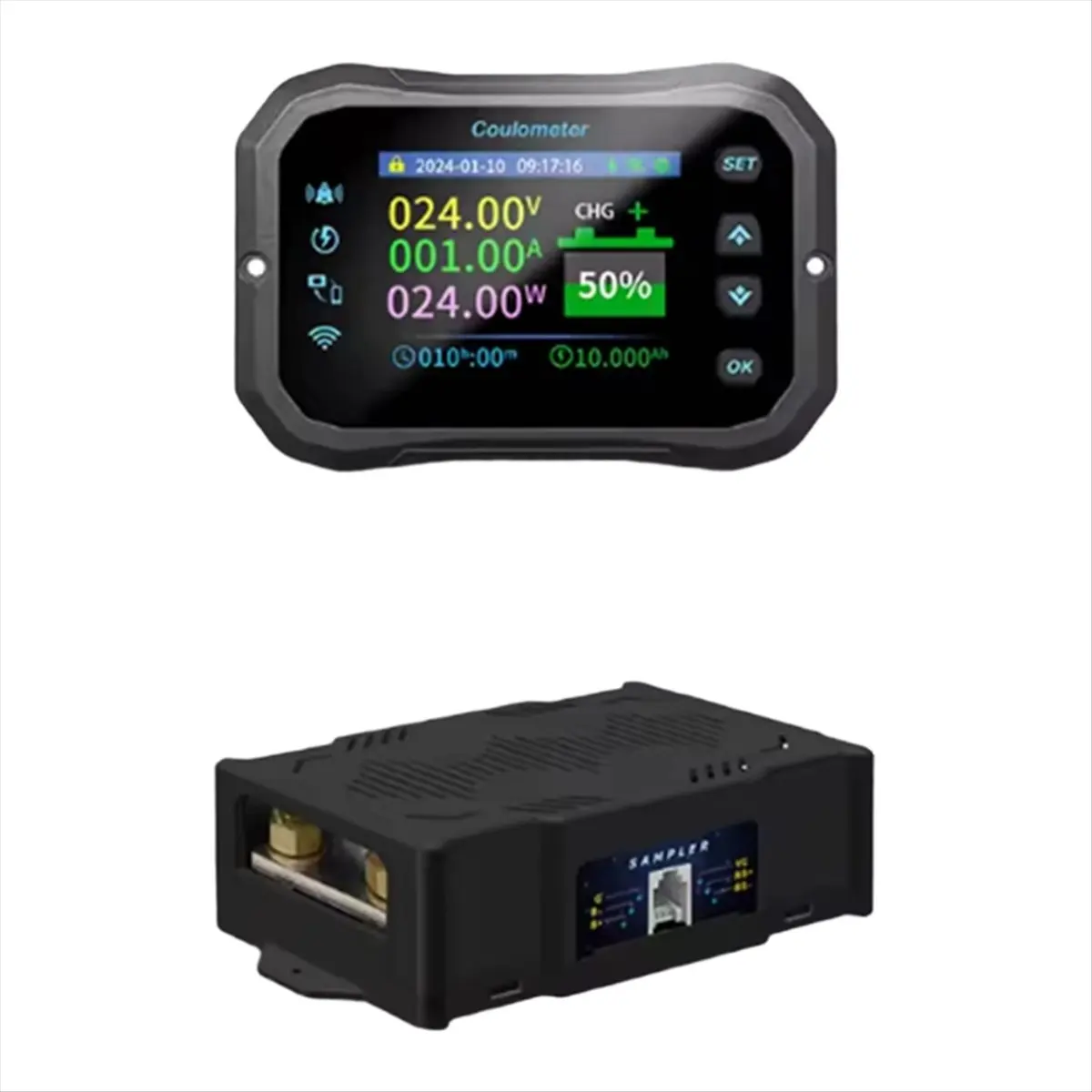 WiFi Coulomb Meter KM160F Power Volt-Ammeter Lithium Lead Acid Battery Capacity Indicator RV Battery Monitor