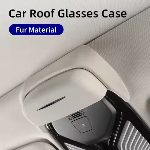 For BMW 3 5 Series G30 G20 X3 X5 X7 G01 G02 G05 G06 G07 U11 G60 Car Sunglasses Holder Suede Glasses Case Storage Box Accessories