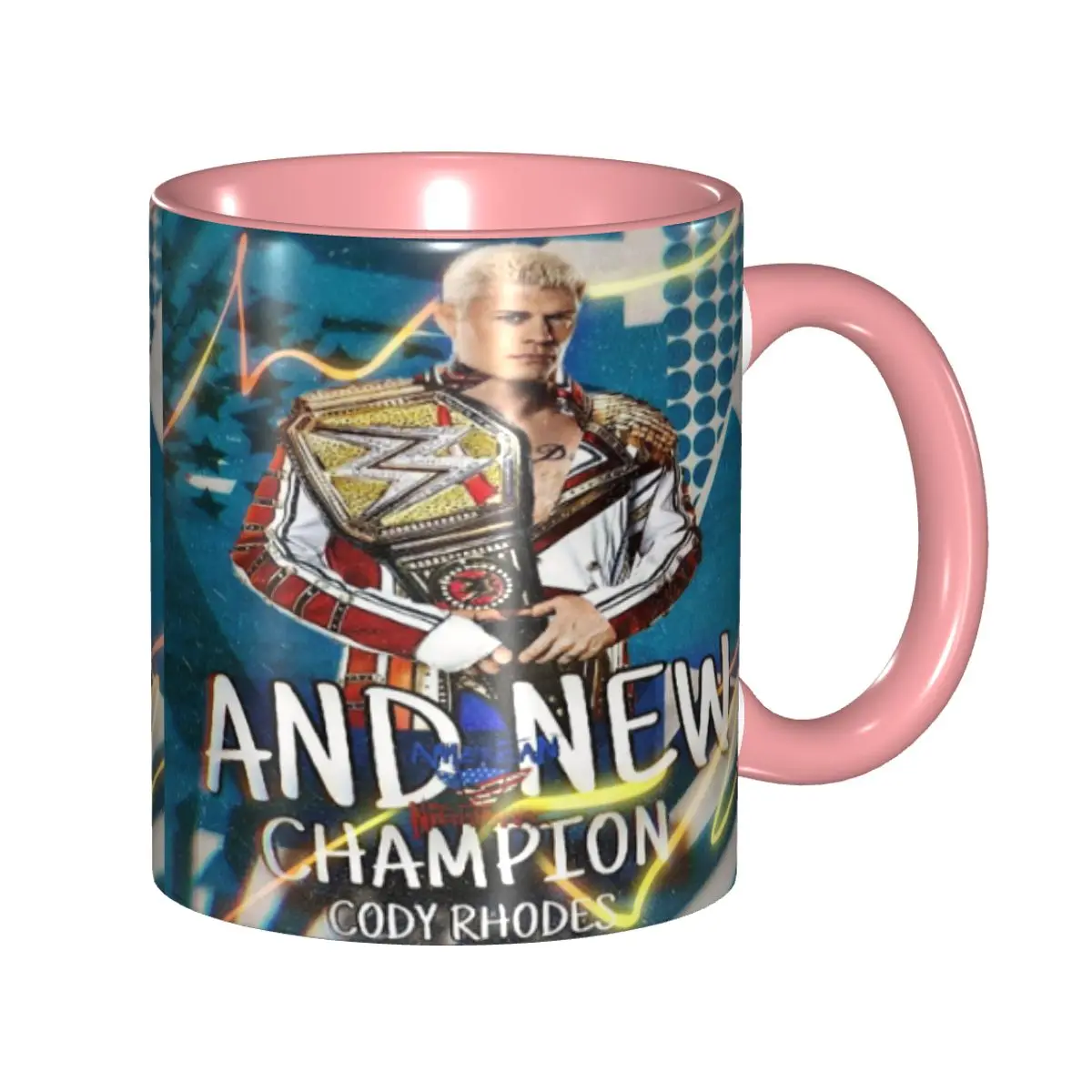 In The Ring Cody Rhodes American Nightmare Mug Funny Ceramic Coffee Cups Tea Mugs Milk Cup Drinkware Gift for Friends DIY Custom
