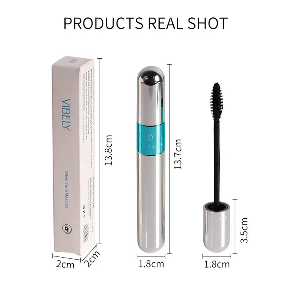 Two-in-one Mascara Eyeliner 4D Wide-angle Rotating Waterproof Slender Warping Does Not Smudge Sexy Eye Makeup