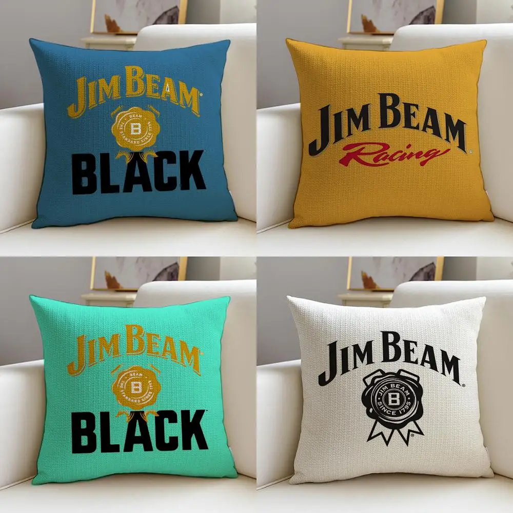 Funda de cojín Rich J-Jim BeamS, 4 piezas, fundas de lino para almohadas decorativas, 40x40 45x45, decoración moderna para el hogar