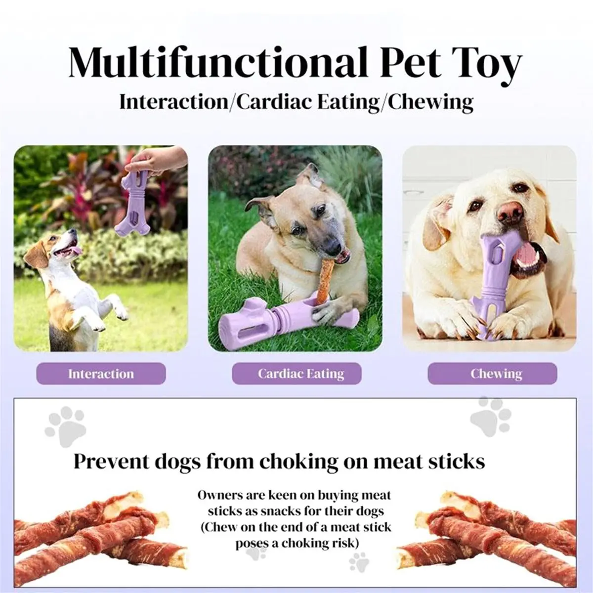 Personalized Rotating Branch Pet Feeder Dog Toy Tough Chew Snack Stick Holder Fun Relief