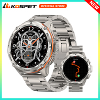 KOSPET TANK T3 Ultra GPS Smart Watch For Men Altimeter Compass Barometric 470mAh 60 Days Battery Bluetooth Call IP69K Waterproof