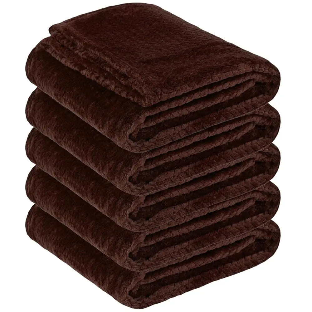 

Bulk Throw Blankets 24 Pa For Wedding Favors, Guests - Chenille Throw Blankets For Bed, Couches And Sofas, Donation, 250 Gsm