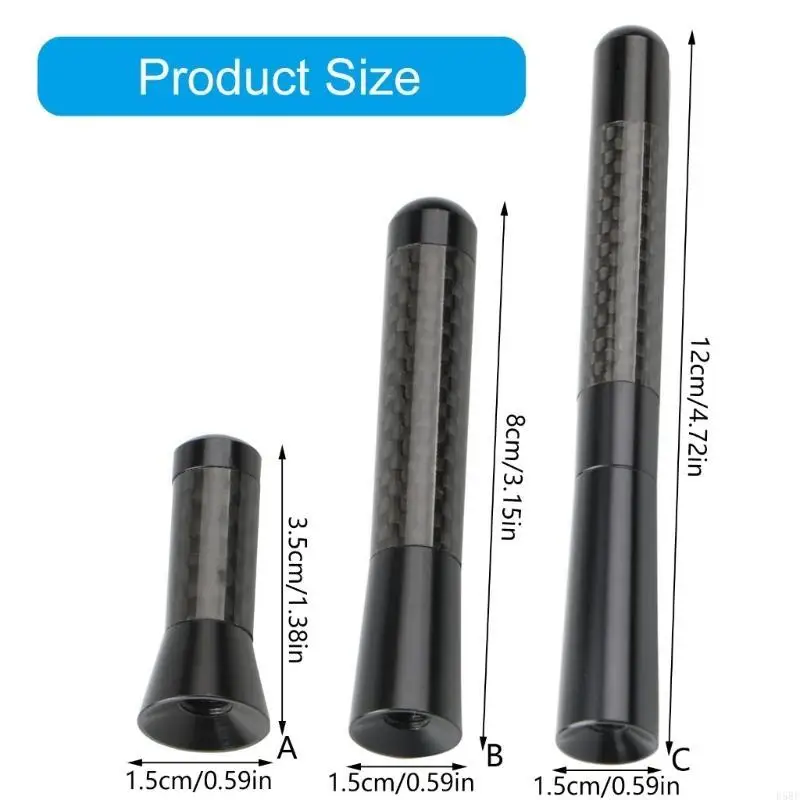 

D5BE Versatile Mini Car Antenna Easy Installation Vehicle Antenna Detachable Car Antenna Vehicle Accessories for AM/FM Radio