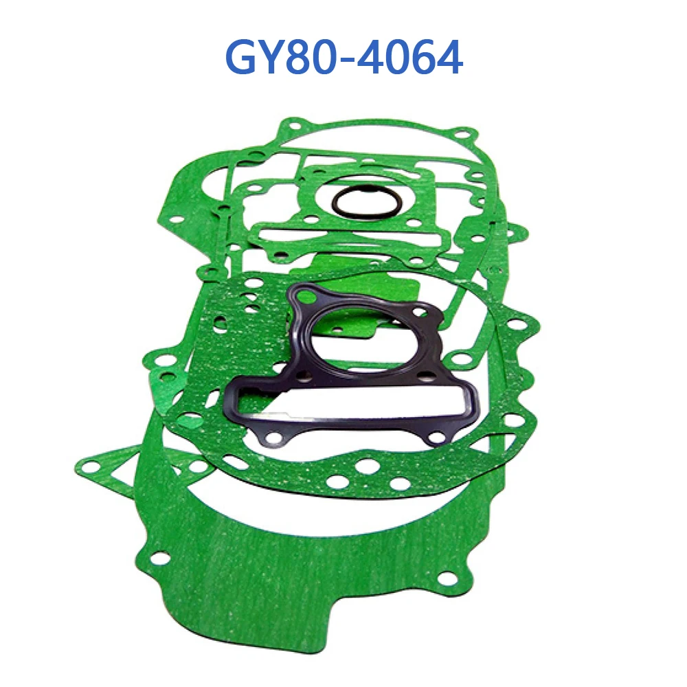 GY80-4064 GY6 80cc Full Set of Gasket 40cm 43cm 46cm For GY6 50cc 4 Stroke Chinese Scooter Moped 1P39QMB Engine