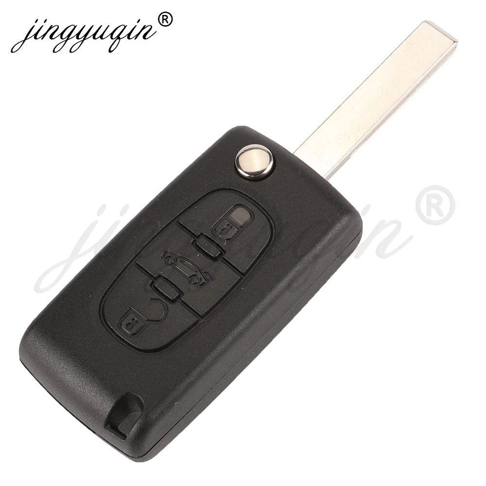 Klappbarer Fernbedienungs-Autoschlüssel 433MHz ID46 für Citroen C1 C2 C3 C4 C5 Berlingo Picasso Peugeot 207 307 308 408 RCZ Fiat CE0536 CE0523 2/3BT – Detail 9