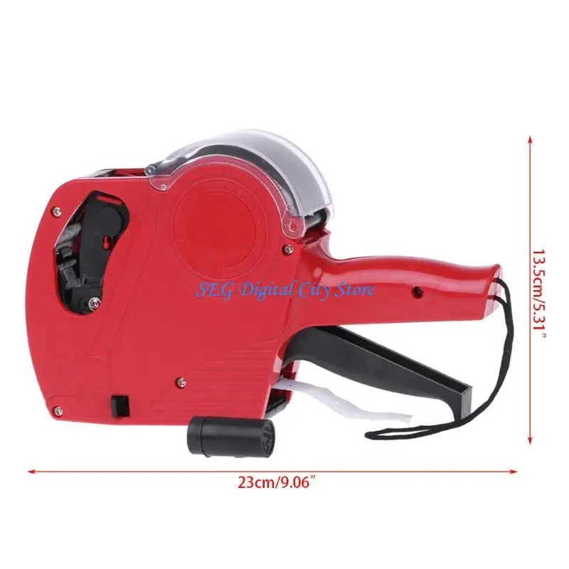 U75B MX-5500 8 Digits Price Tag Labeler Labeller Label Paper + 2 Roller