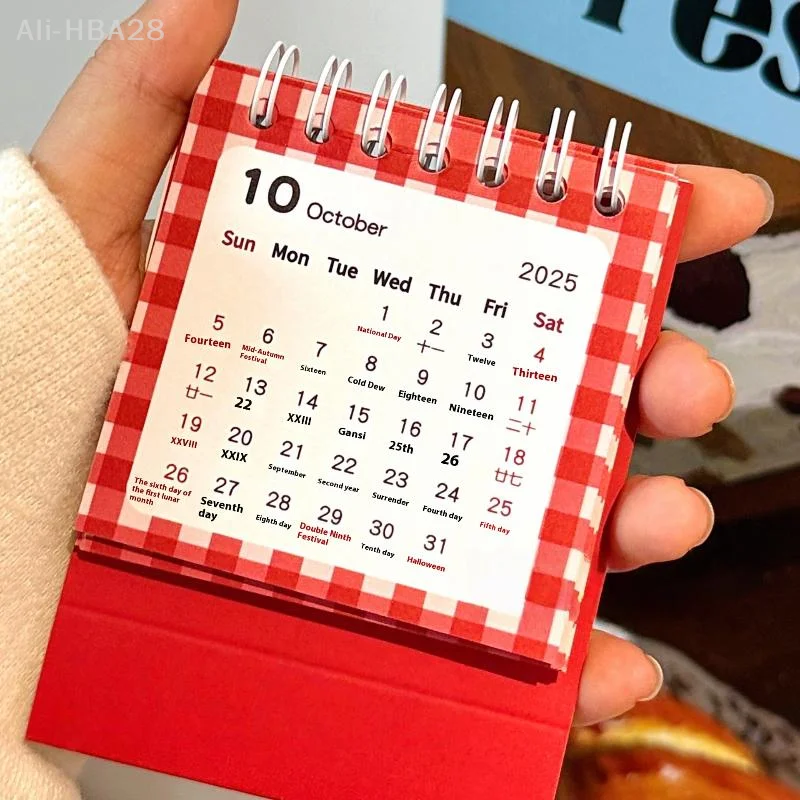

Portable Mini Monthly Planner 2026 Horse Year; Cartoon Desk Calendar; Ideal Office/Home Decor; New Year's Present; Single Unit.