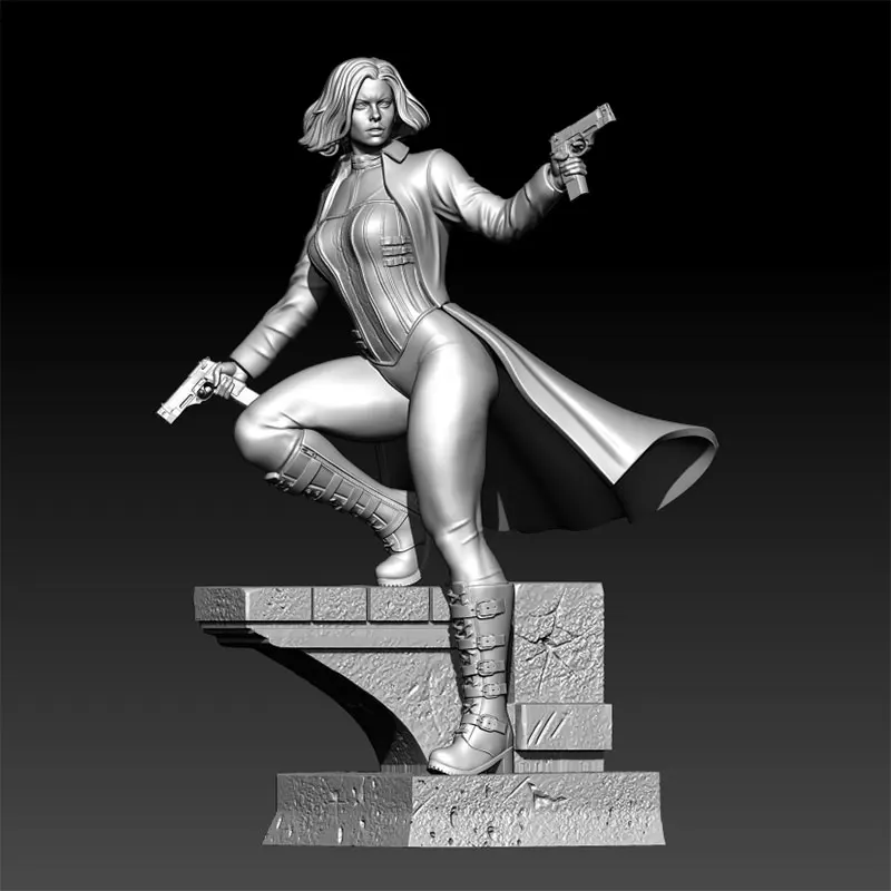 

1/24 75mm 1/18 100mm Resin Model Kits Moon Goddess Warrior Figure Unpainted No Color RW-1296