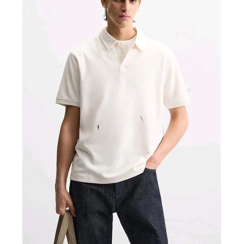 

New Summer Men's Cotton Straight Leg ort Sve irt Modern Sle Busin Gentleman Stand Fit Daily Wear 4092400