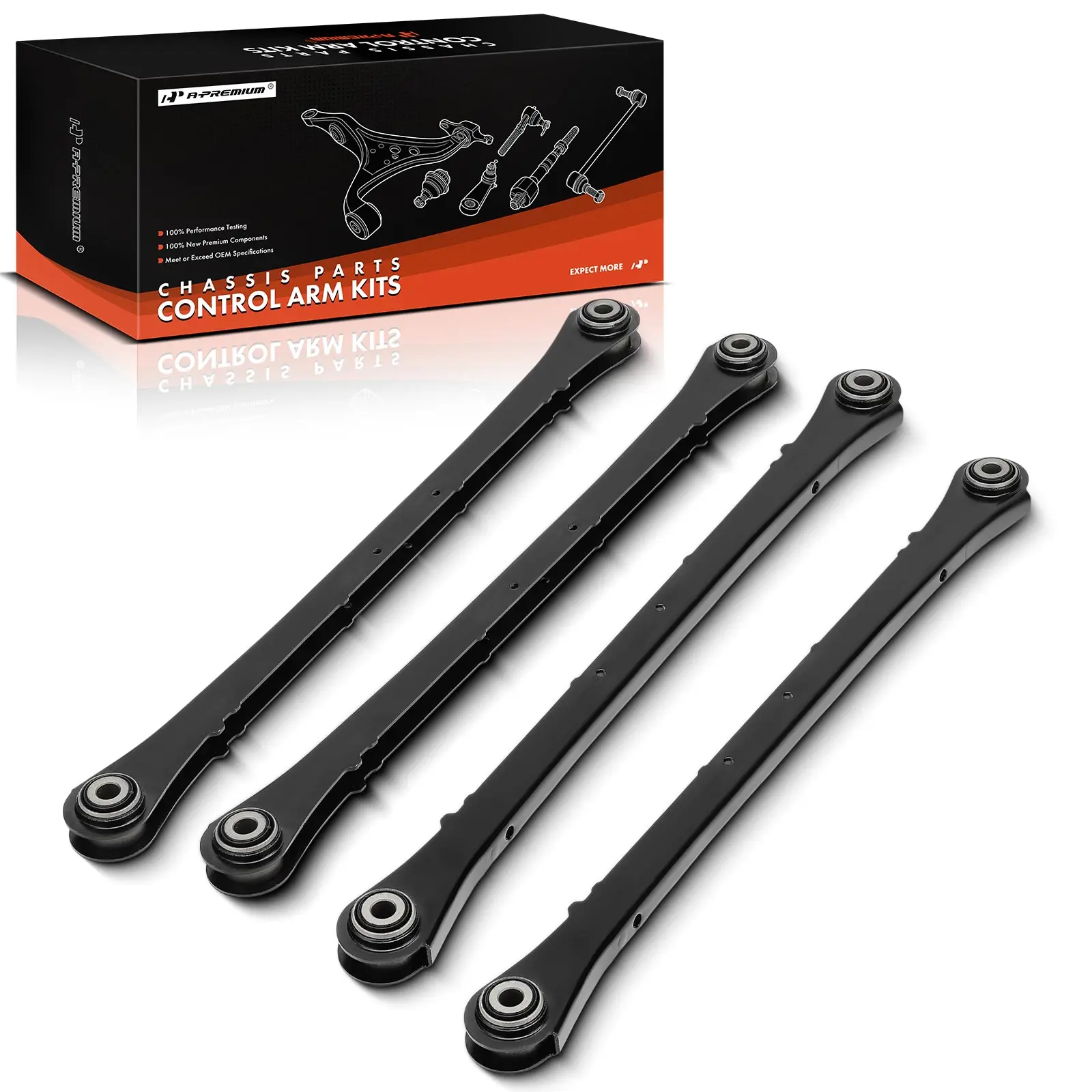 A-Premium 4x Rear Lower & Upper Control Arm Kit for Mini Cooper 2004-2015 Cooper Paceman 2013-2015 Cooper Countryman 2011-2016