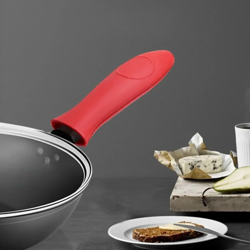 Thickened Silicone Pot Handle Insulation Sleeve, Cast Iron Pot Frying Pan, Heat-resistant Silicone Pot Handle Sleeve