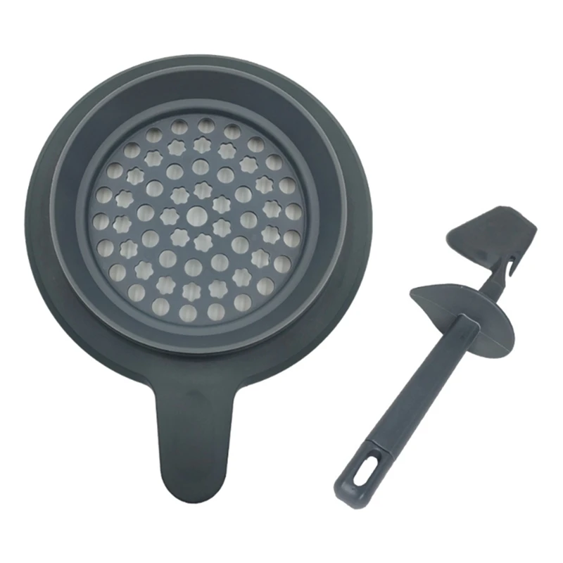 Batter Strainer For Thermomix TM6, TM5, TM31 Food Processor Attachment Batter Screen Strainer With Scraper Kitchen Tool