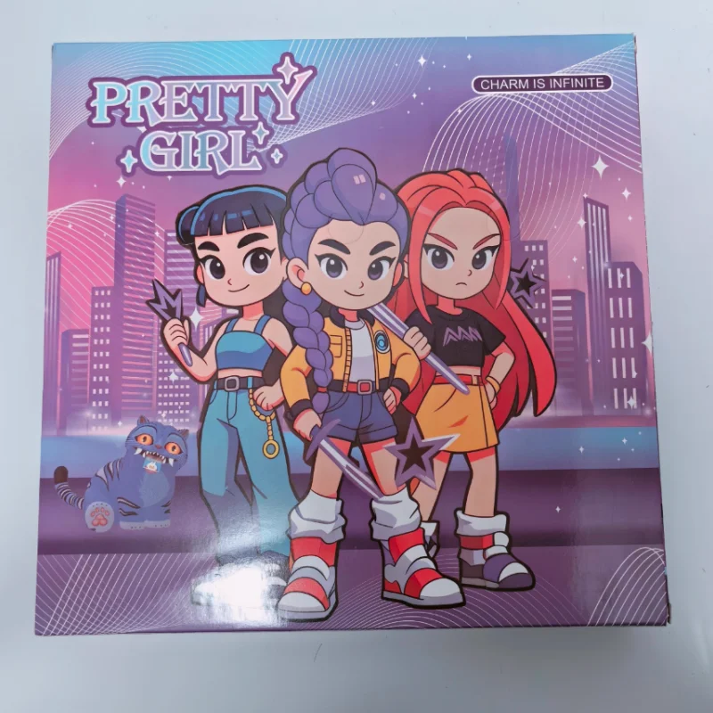 2025 In Voorraad Kpop Demon Hunters Huntr/X Perifere Pop Handgemaakte Meisje Geschenkdoos Kawaii Action Figure Speelgoed