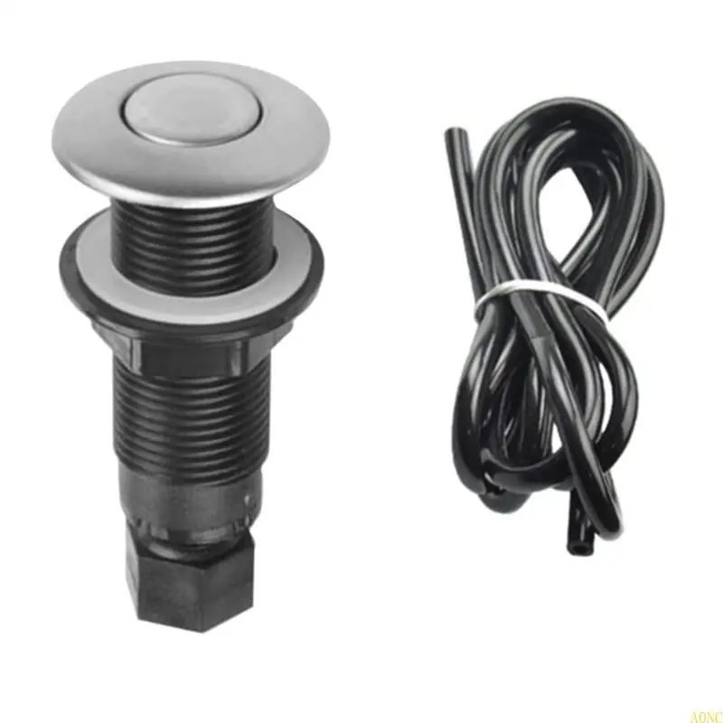 A0NC 쓰레기 처리 에어 스위치 키트 금속 실용 에어 버튼 음식 처리 액세서리