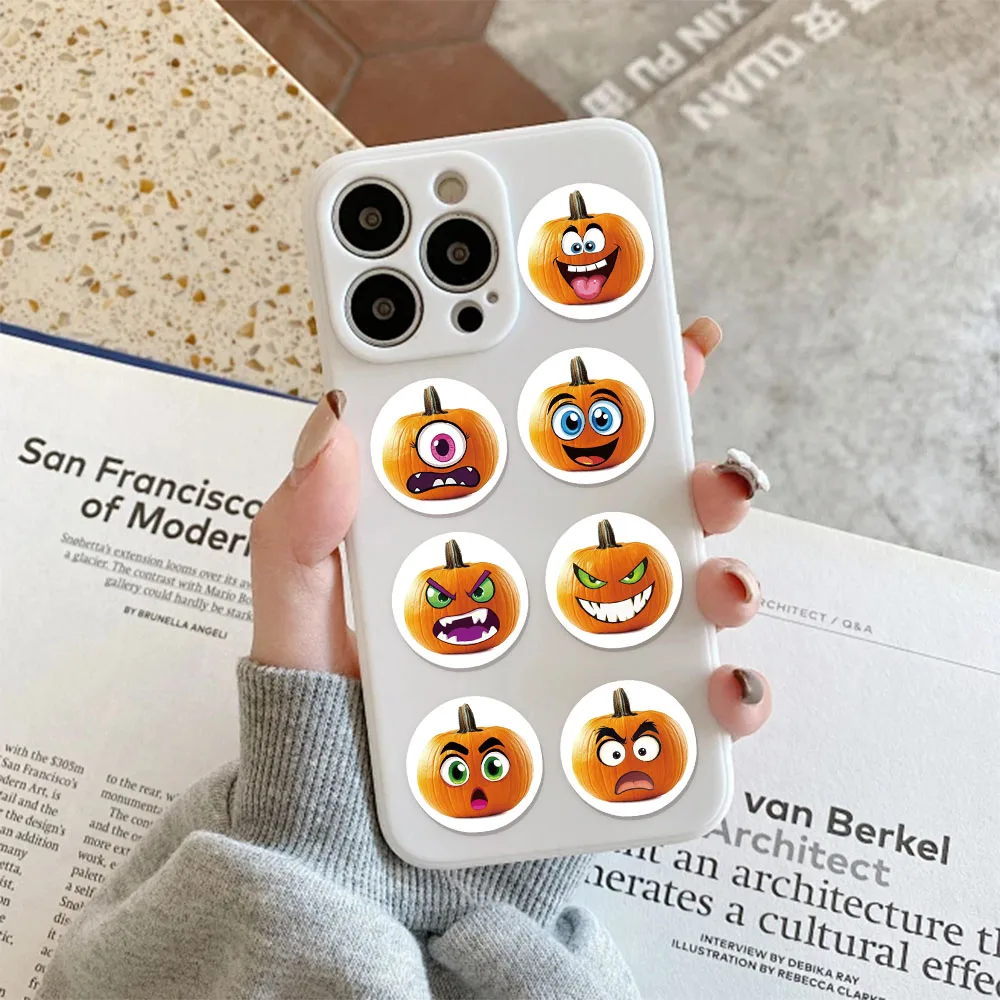 500PCS Fun and Humorous Pumpkin Stickers DIY Luggage Notebook Speaker Skateboard Water Cup Clipping Label Sealing