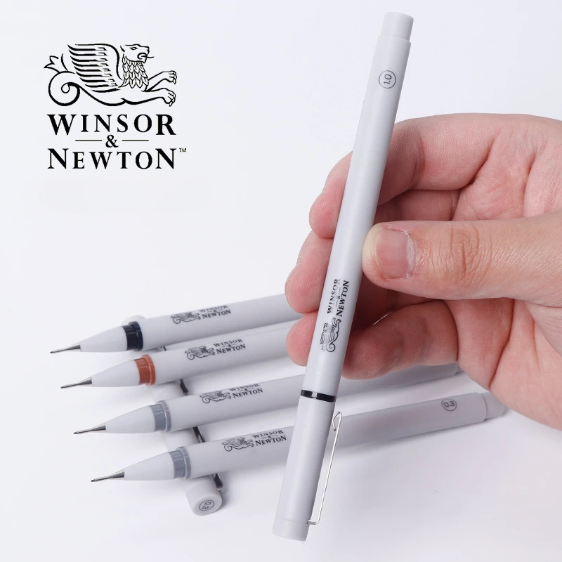 Winsor Newton Porous-pont Pen Waterproof Line Pen Hand-drawn Comic Design Drawing Watercolor Handbook Painting Art Supplies