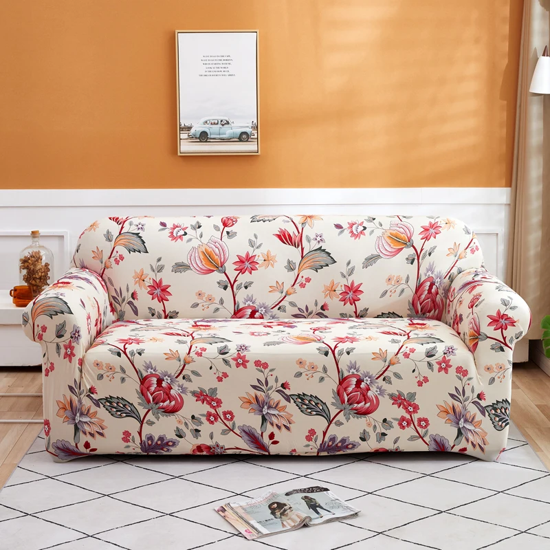 Elastic Sofa Covers for Living Room Geometric ArmChair Loveseat Couch Cover Corner L Shaped Sofa Need Order 2pieces Cover