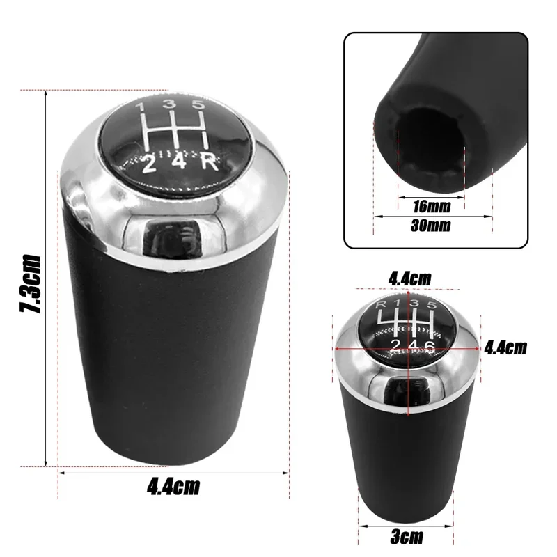 5/6 Speed Gear Shift Knob Leather Shifter Lever Arm Headball For MAZDA 3 BK BL 5 CR CW 6 II GH CX-7 ER MX-5 NC III 23 MT