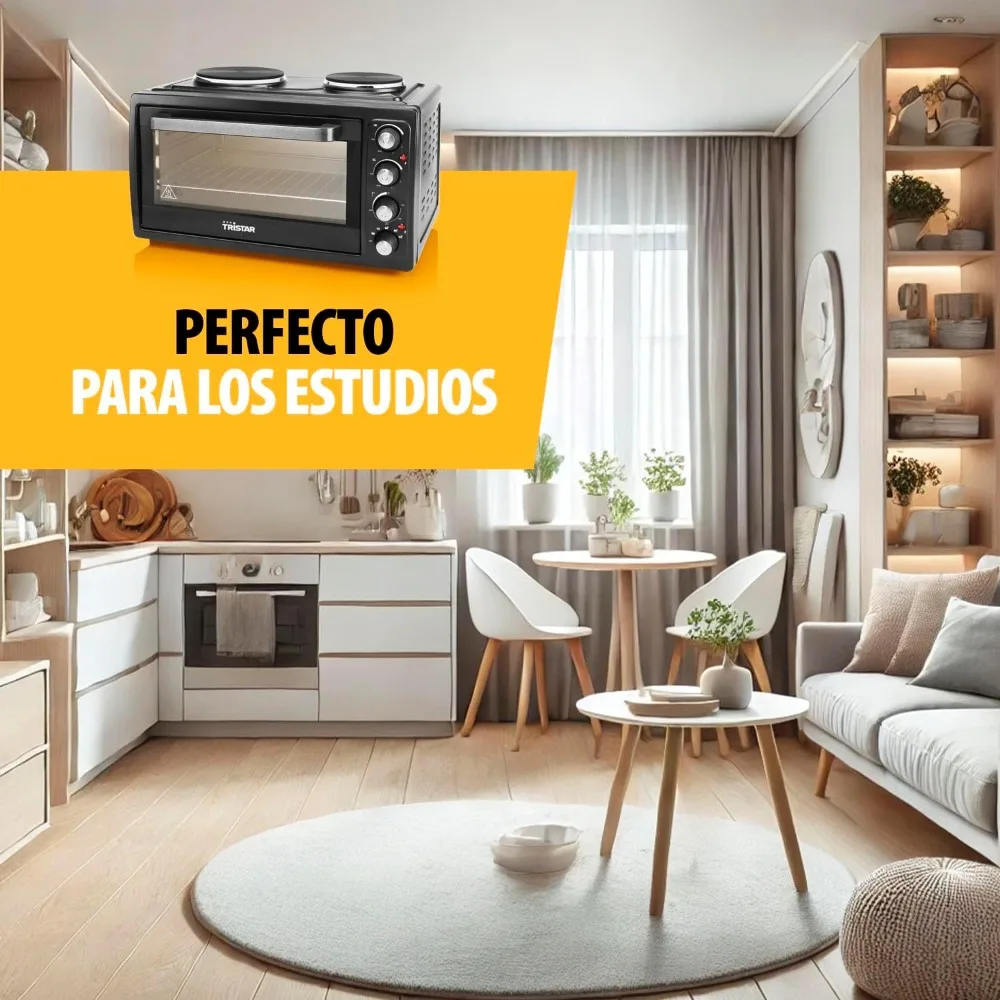 فرن حراري سعة 38 لترًا مع ألواح تسخين مزدوجة وقوة 3100 وات #3