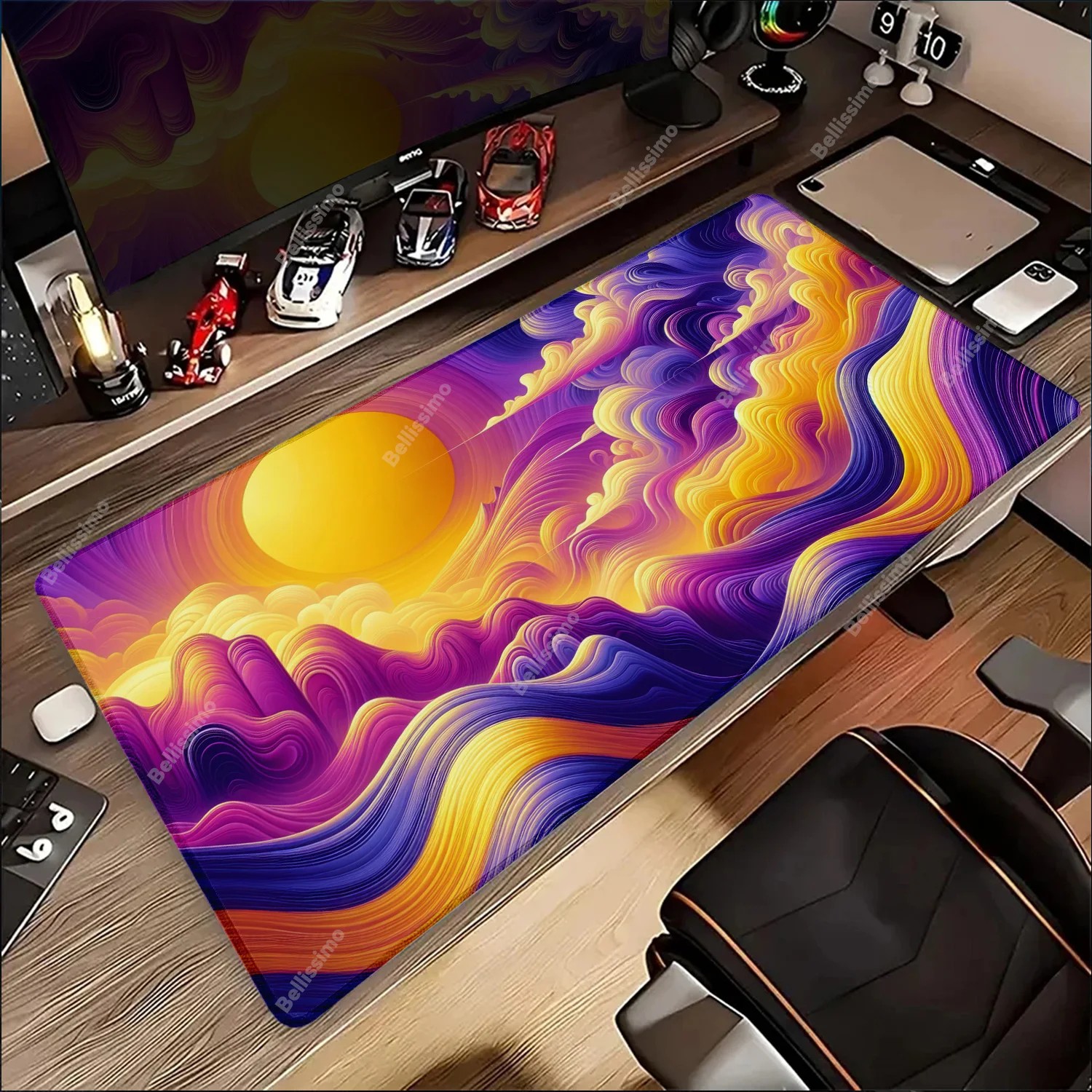 

Color Deskmat Colorful Clouds Gaming Mousepad Playmat Mouse Mats Black Carpet Large Laptop Kawaii Computer Offices Mouse Pad