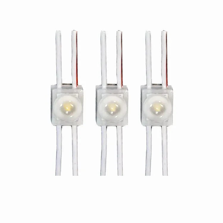 20PCS Small 1LED injection Module light lamp white /warm white DC 12V with lens Waterproof IP65