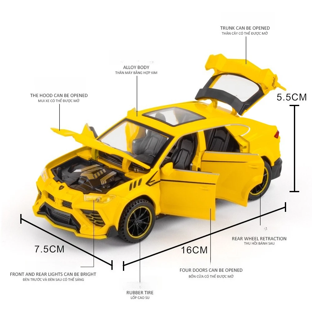 مقياس 1:32 أوروس سيان نموذج اللعب سبيكة دييكاست سيارات مع ضوء الصوت التراجع الإطارات المطاطية المركبات المعدنية جمع الهوايات هدية
