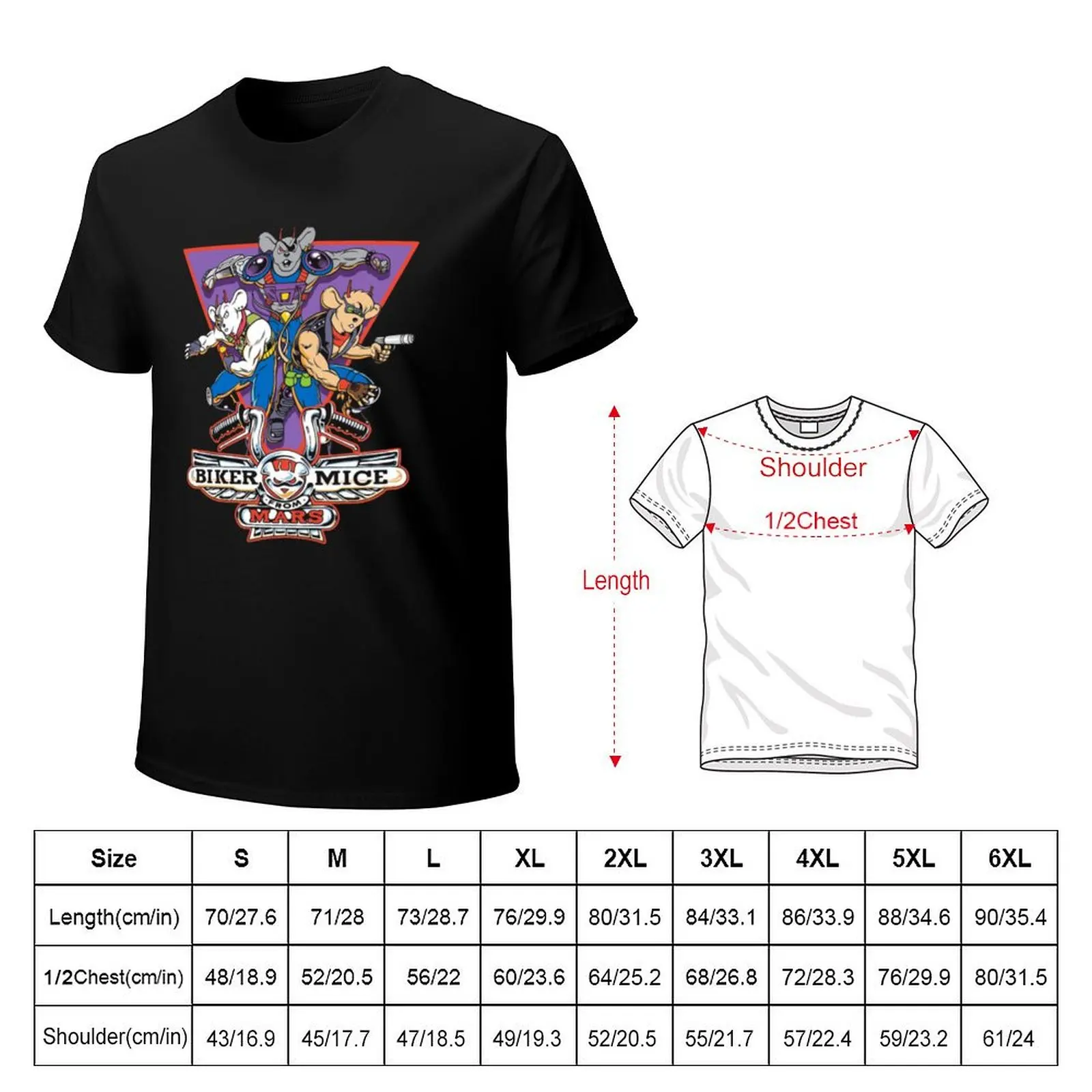 Biker Mice Mars 5 T-Shirt Casual Everyday Short Sleeve T-Shirt view 2