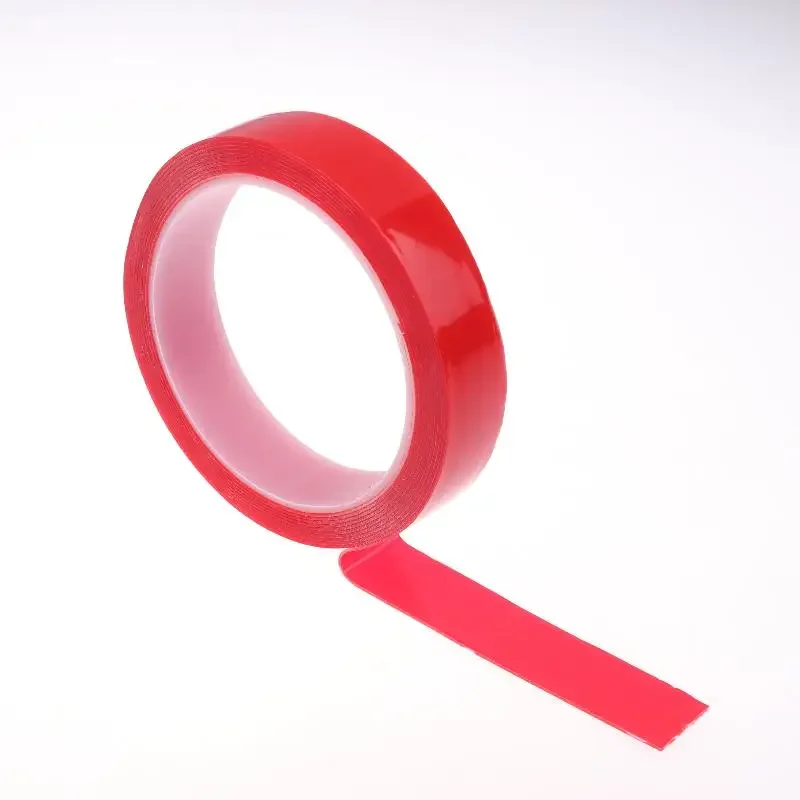 3Meter 10/20/30mm Width Transparent Tape Double Sided Tape Nano Tape Washable Adhesive Nano Traceless Sticker Glue Red