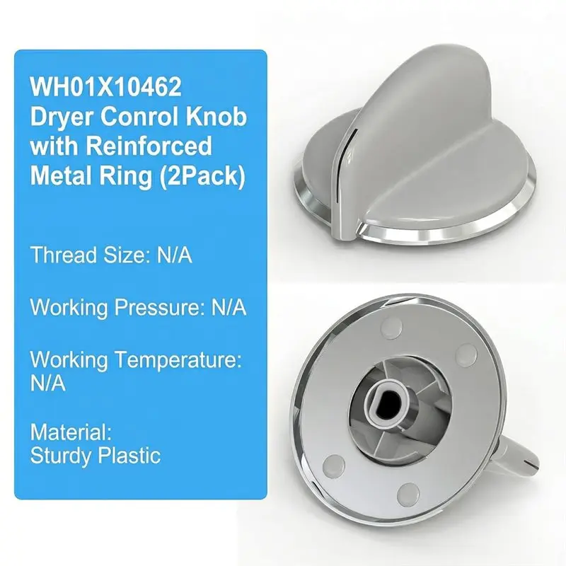 A99T 5PCS WH01X10462 Dryer Knob Replacement For GE Hotpoint Dryers