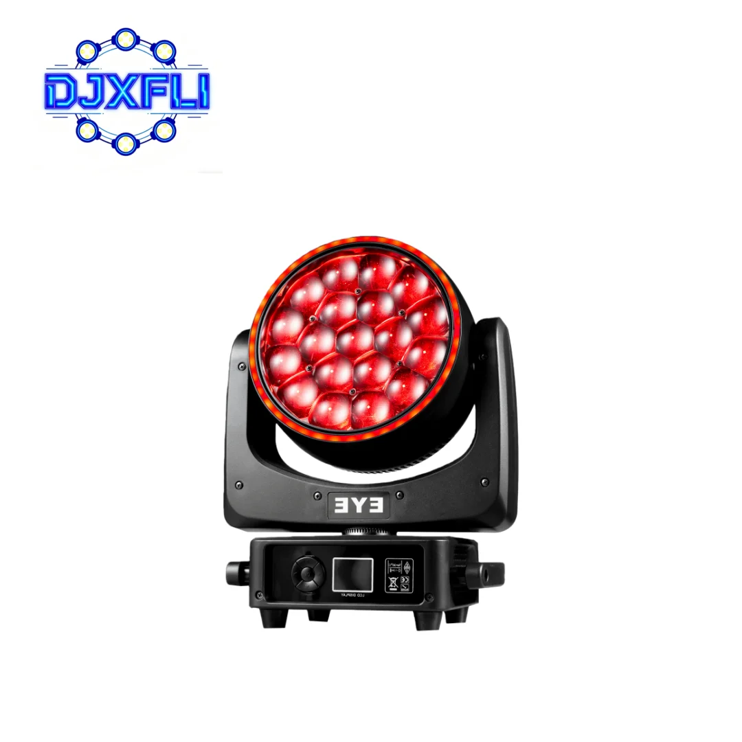 

LED Moving Head 19x25W Bee-Eye Beam Wash Halo Effect Lighting for Stage Disco KTV DJ Party Color Changing Beam Light Show